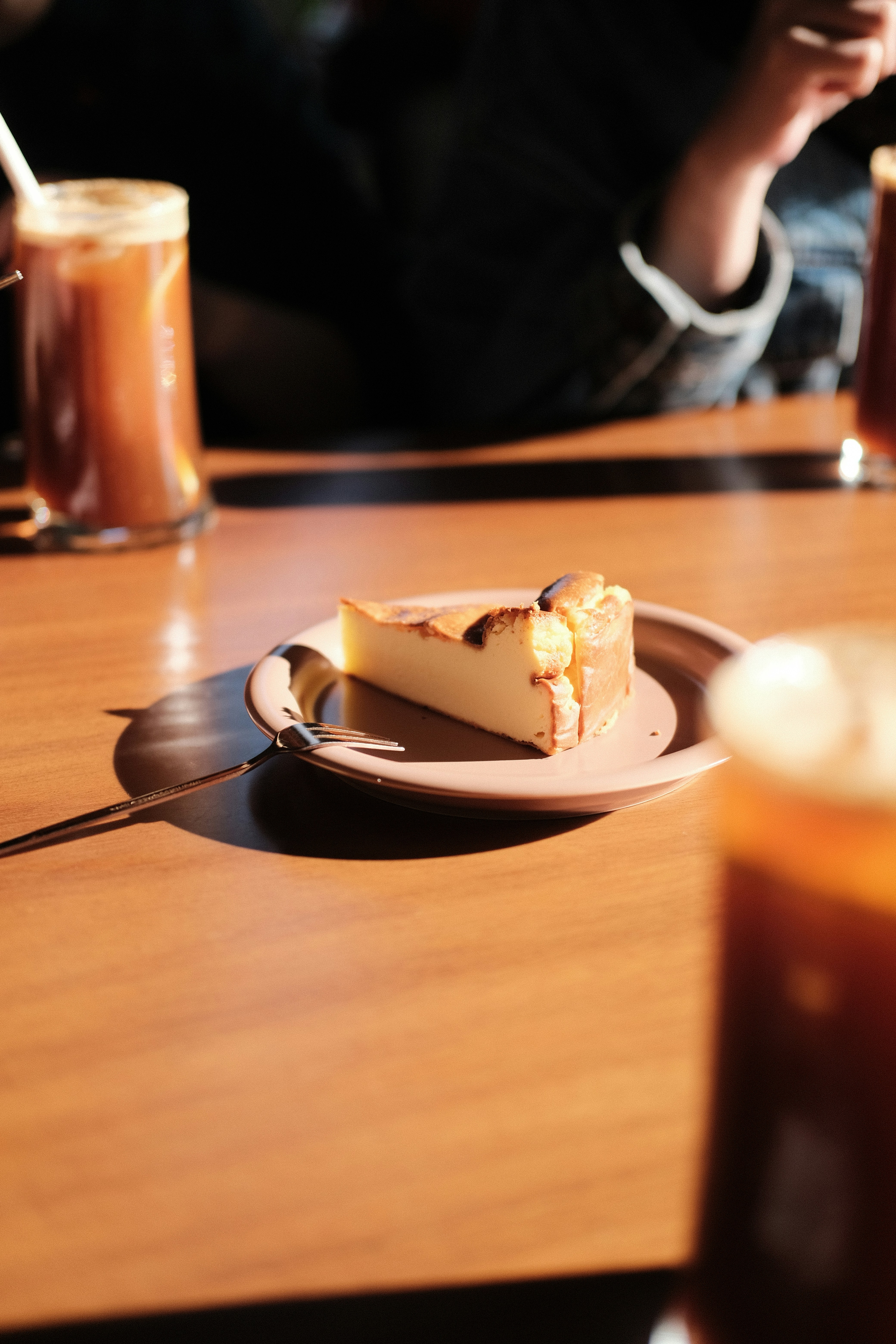 a piece of cake on a plate on a table
