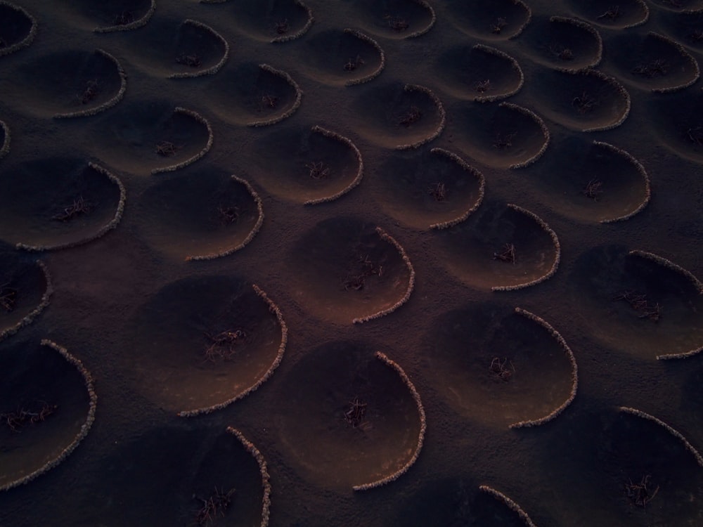 um close up de um padrão feito de areia