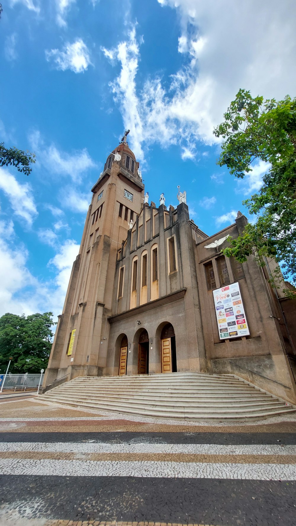 a tall building with a clock tower on top of it