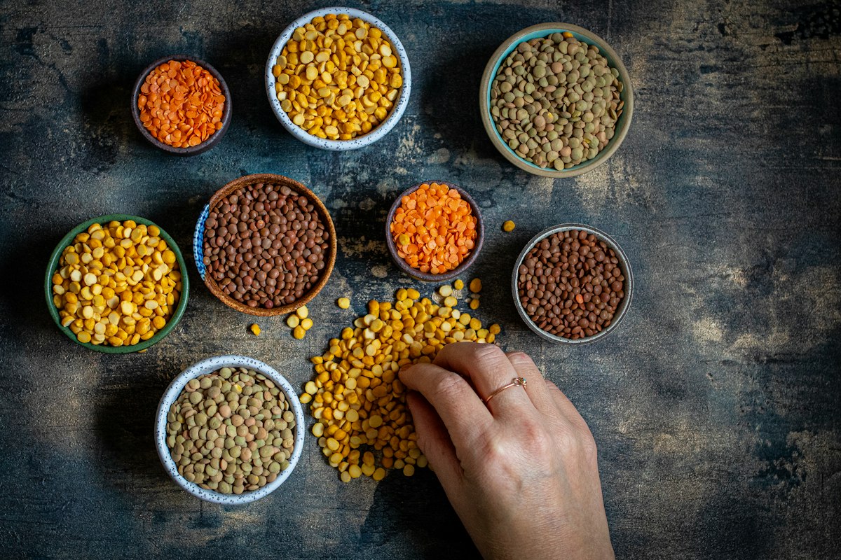 Lentils, a plant source of iron