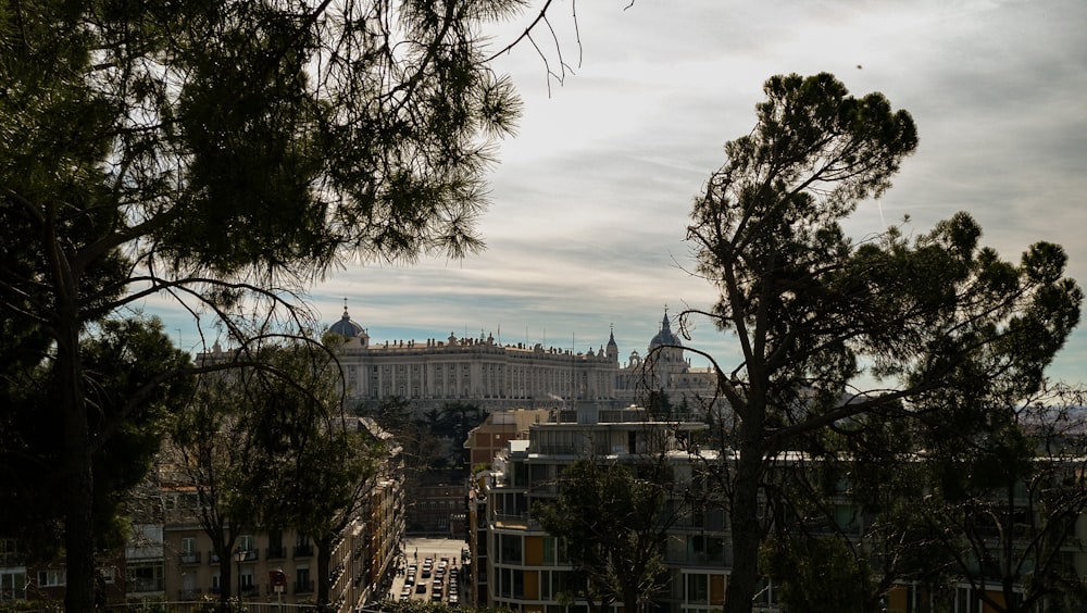 a view of a city from a distance