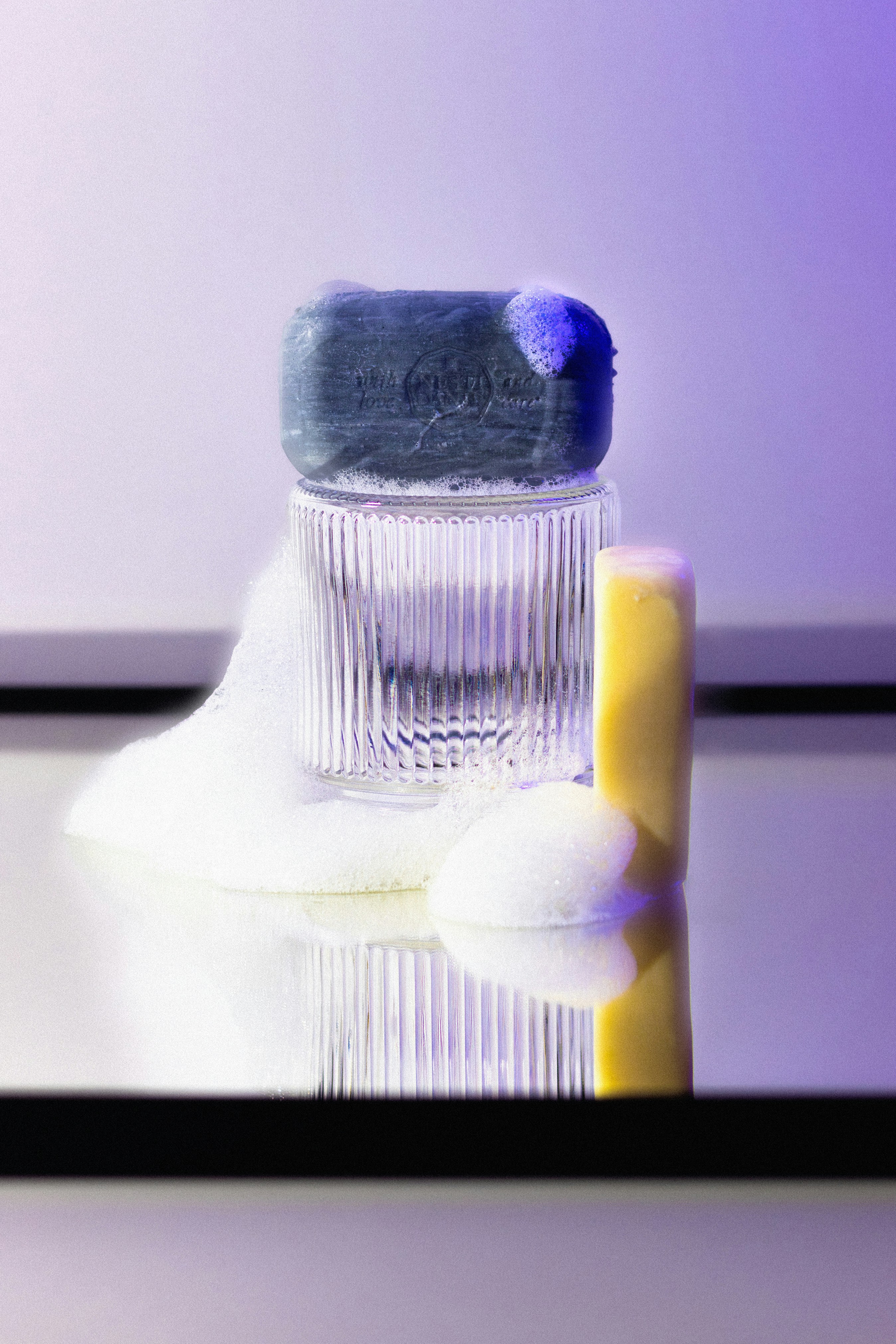 a close up of a toothbrush on a table