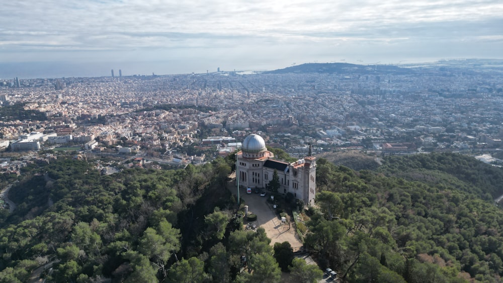 a view of a city from a high point of view