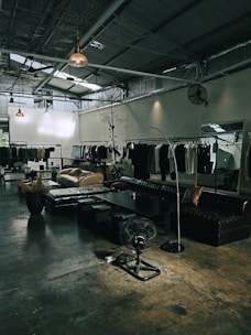 a room filled with lots of furniture and mirrors