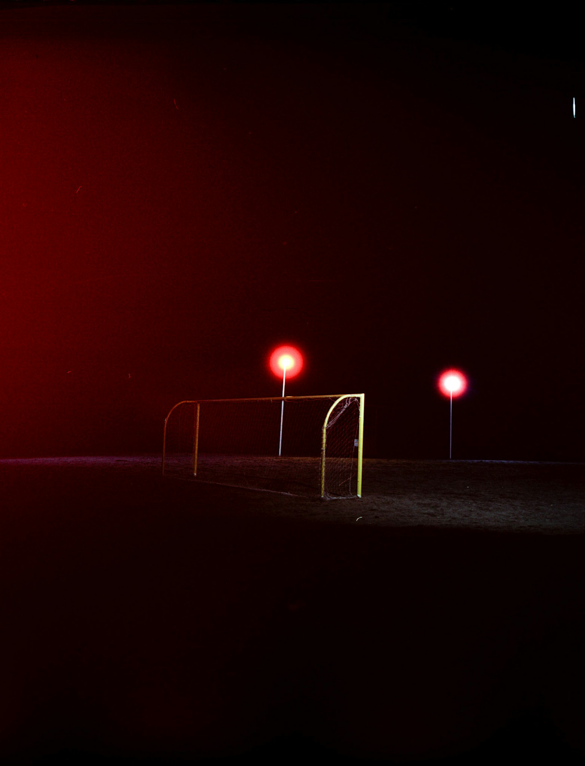 athletics track hurdles stadium night