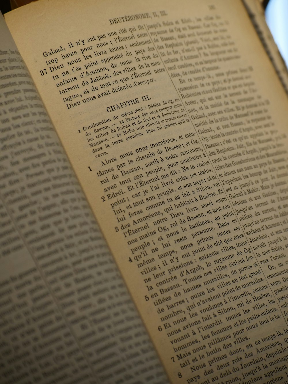 an open book sitting on top of a table