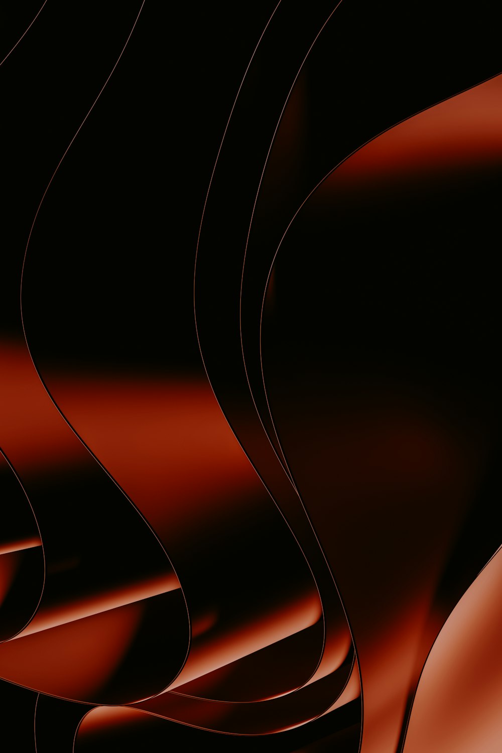 a black and red background with wavy lines