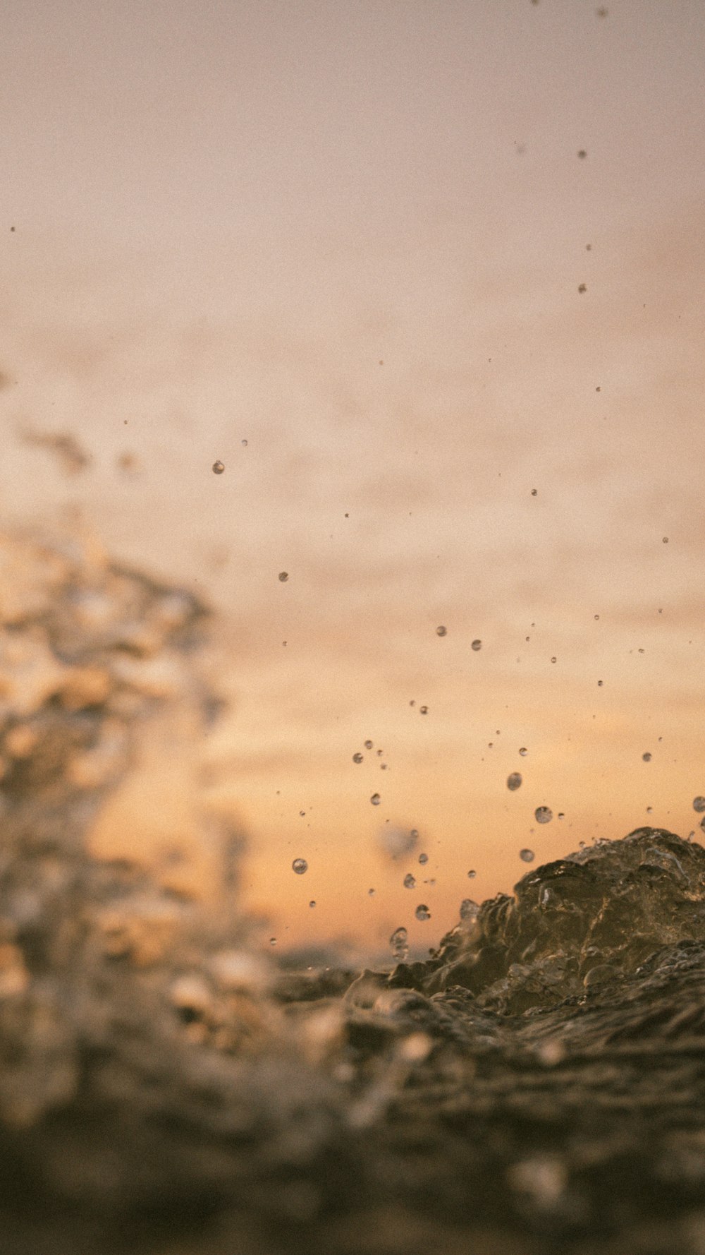 a close up of a wave in the ocean