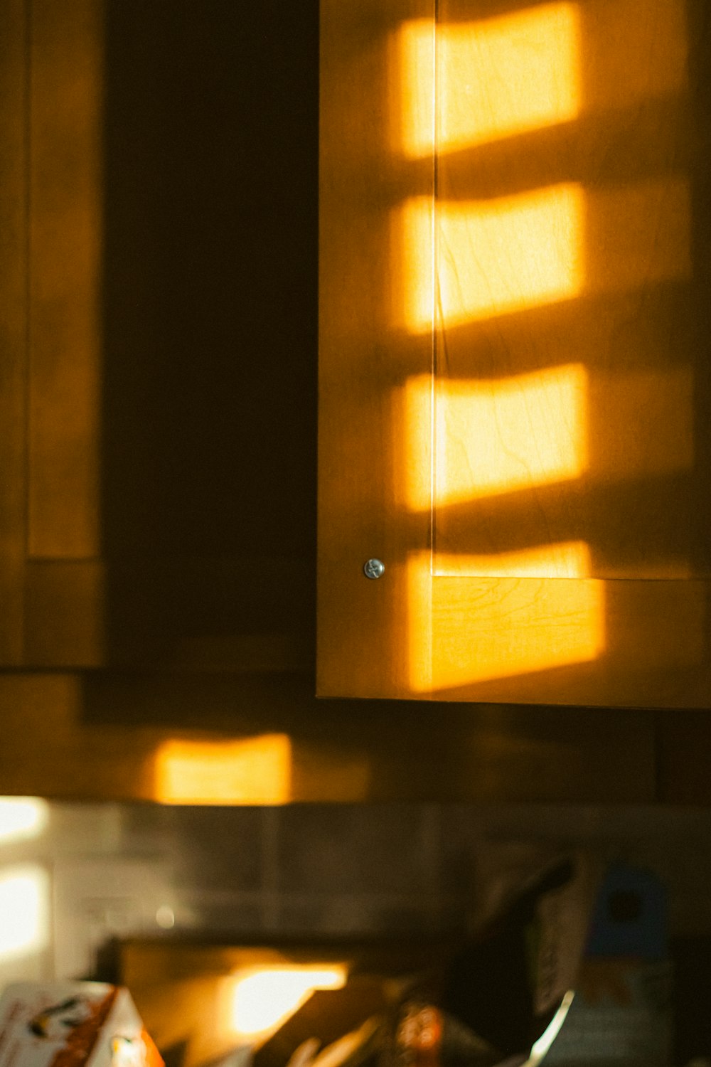 a kitchen scene with focus on the oven