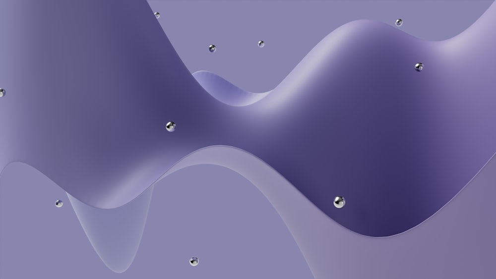 a purple background with bubbles and water droplets