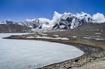 a large body of water surrounded by mountains