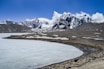a large body of water surrounded by mountains