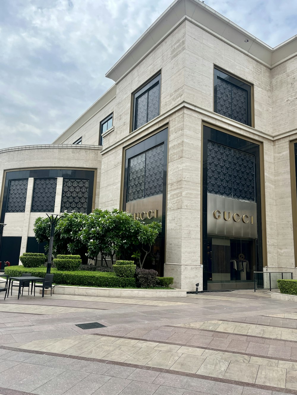 a large building with a clock on the front of it