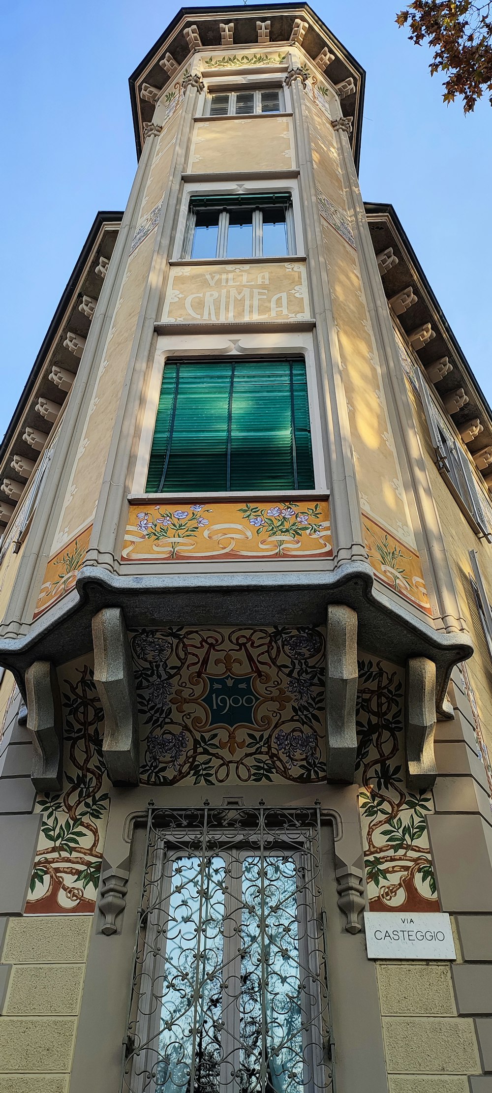 a tall building with a clock on the side of it