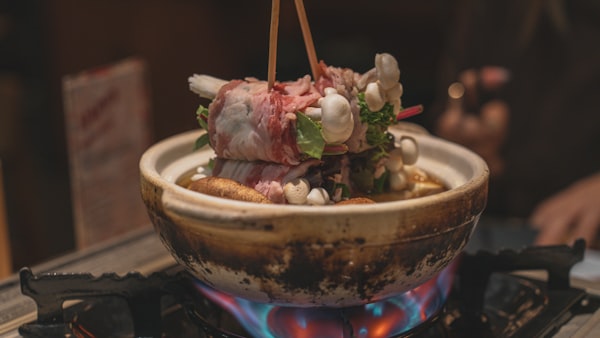白菜と豚肉ミルフィーユ鍋の完成写真