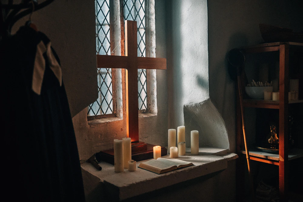 Quiet light and nature for prayer and reflection