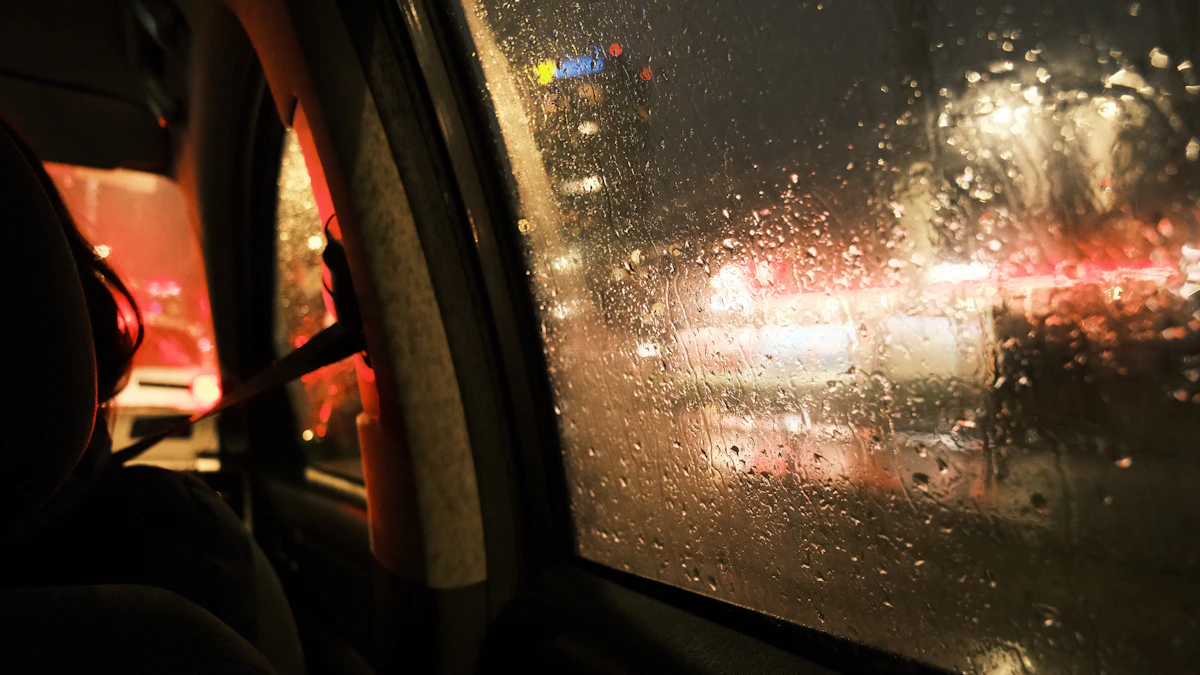 Passenger travelling inside a taxi