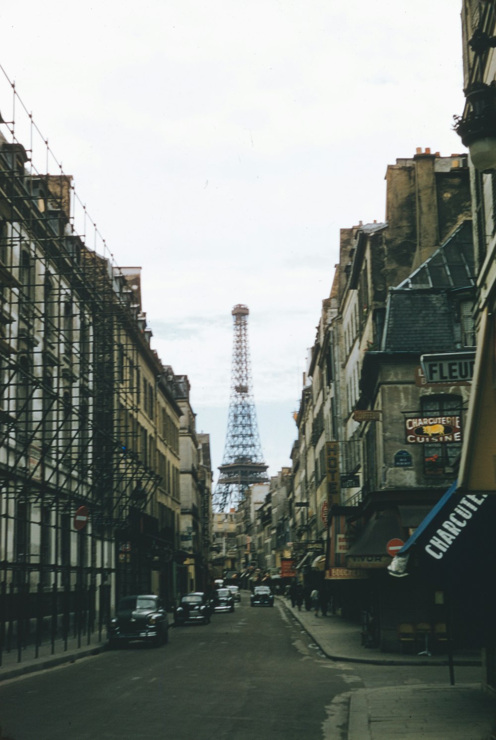 the eiffel tower towering over the city of paris