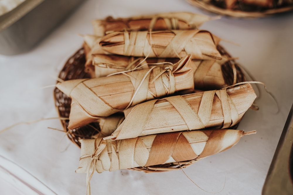 a close up of some food on a table