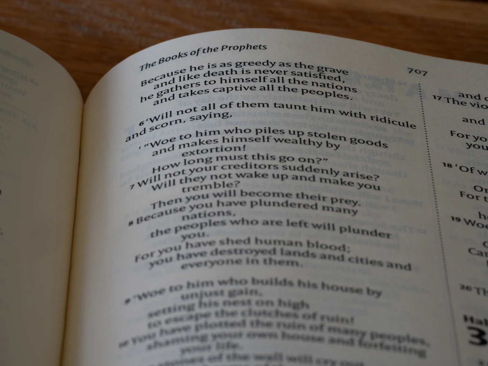 An open Bible on a table, ready for study