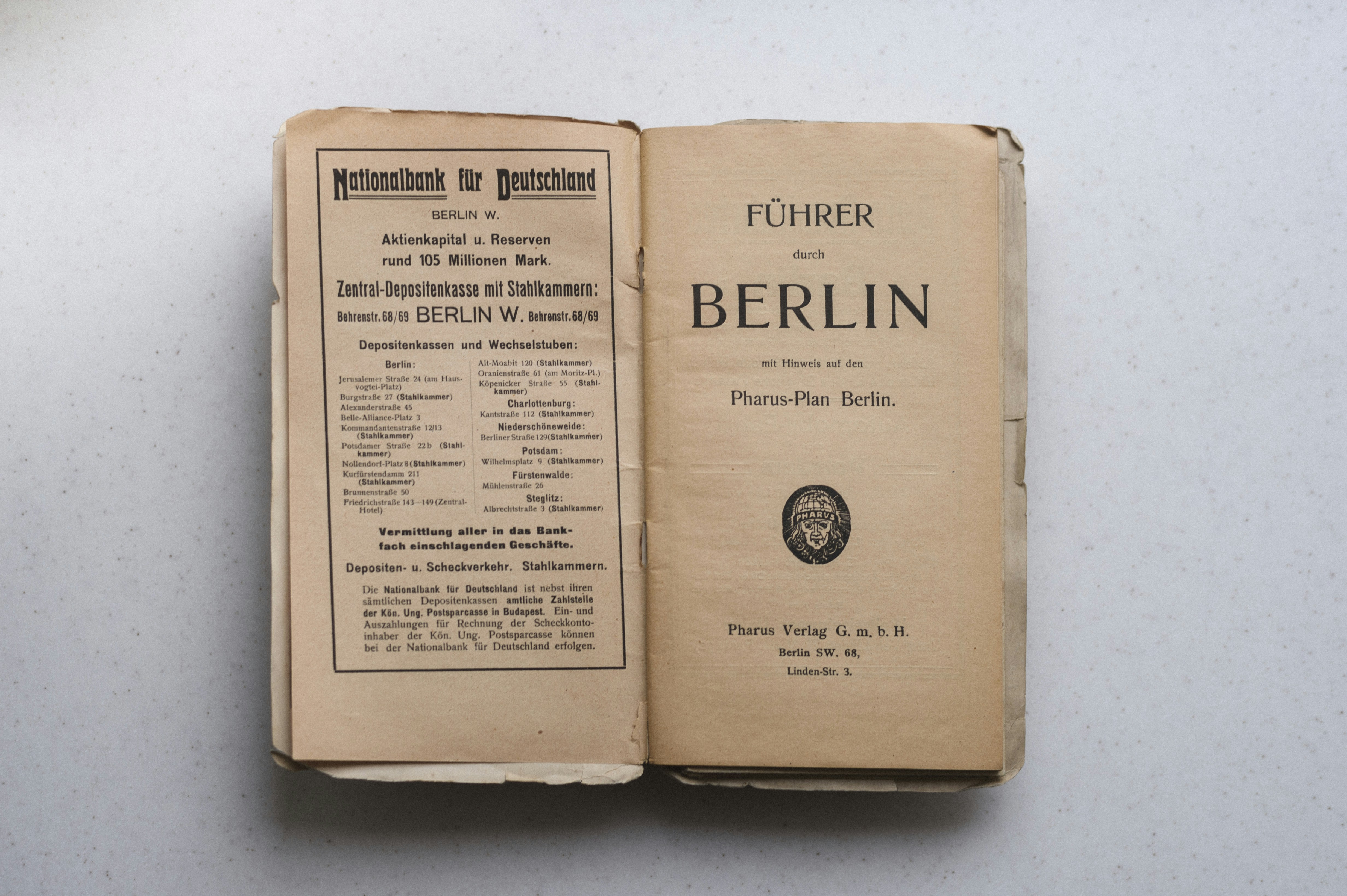 a book opened on top of a table