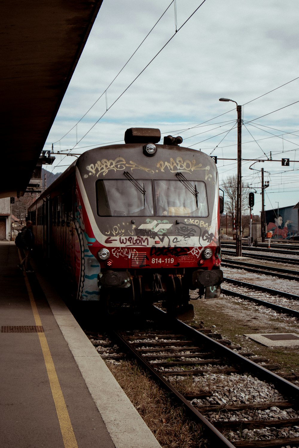 a train that is sitting on the tracks