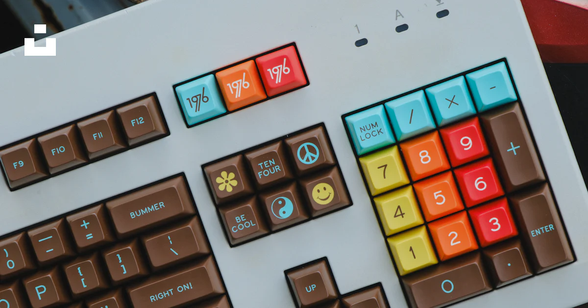 A close up of a keyboard with a keyboard key board photo – Free ...