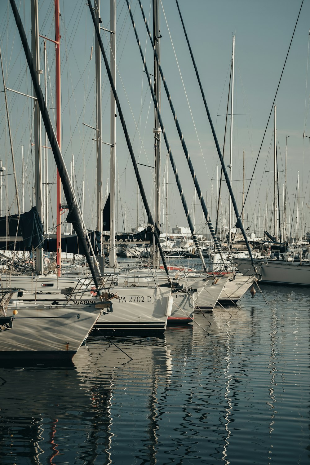 a bunch of boats that are sitting in the water