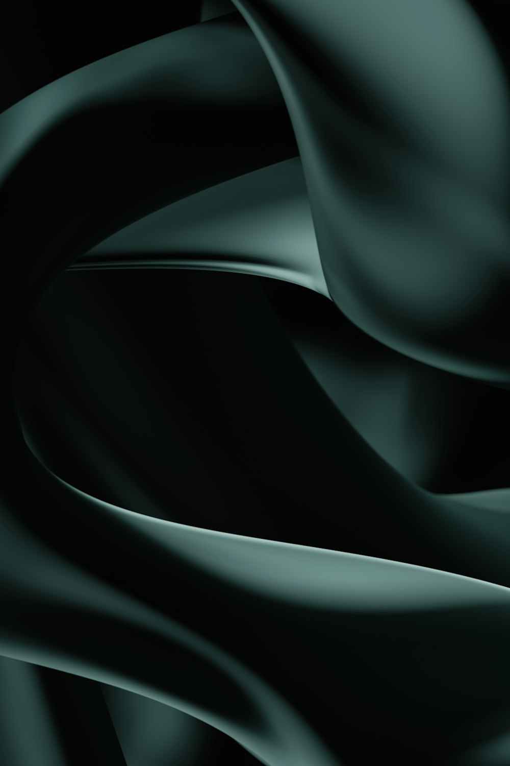 a black and green background with wavy lines