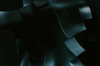 a black and white photo of an abstract object