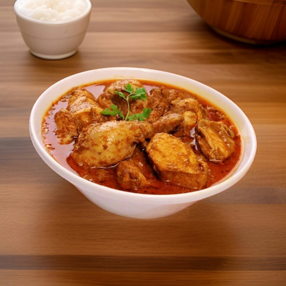 Traditional desi curry dishes served with naan bread