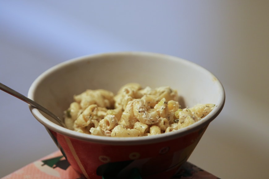 Bowl of macaroni and cheese