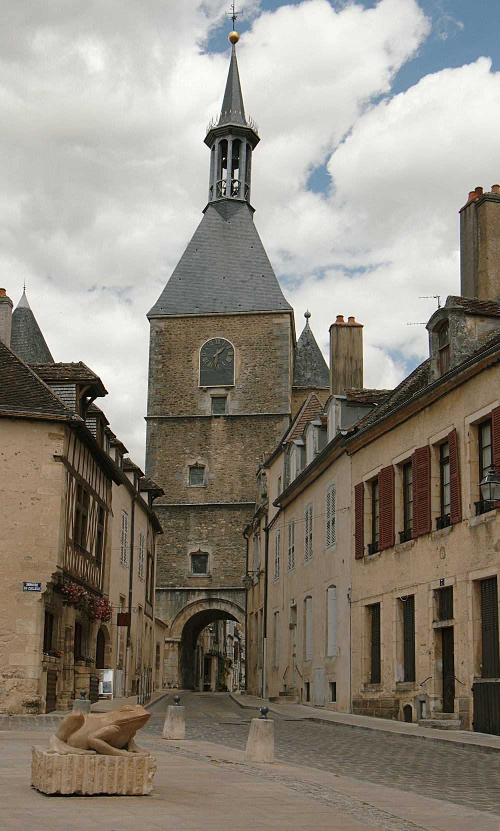 a large building with a clock tower on top of it