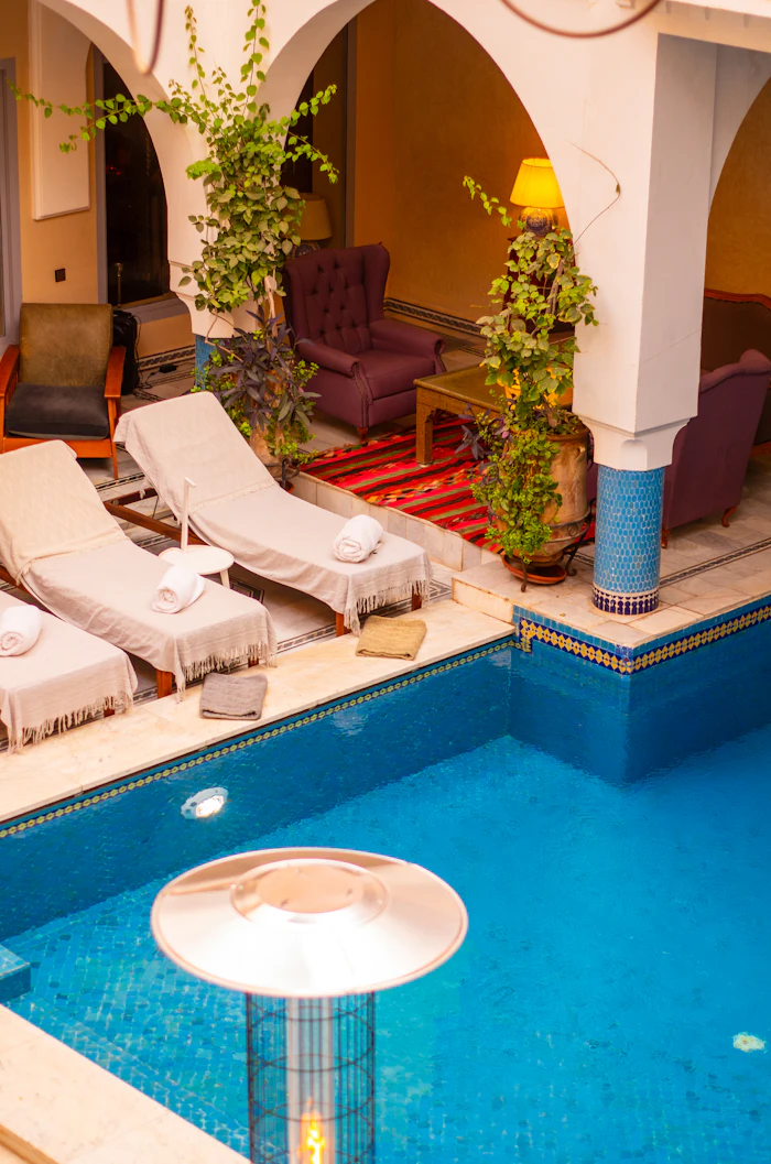 Piscine d'une résidence marocaine