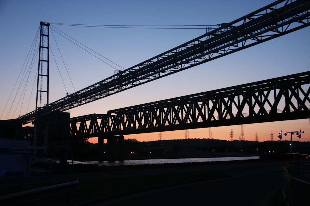 a bridge that is going over a body of water