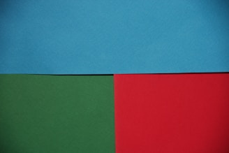 a red, green, and blue background is shown