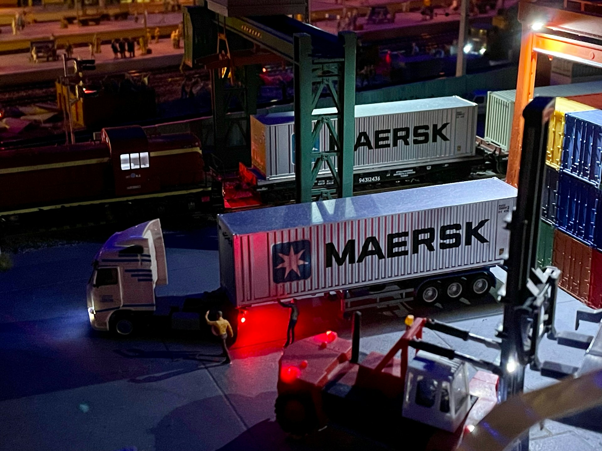 a truck that is sitting in the street