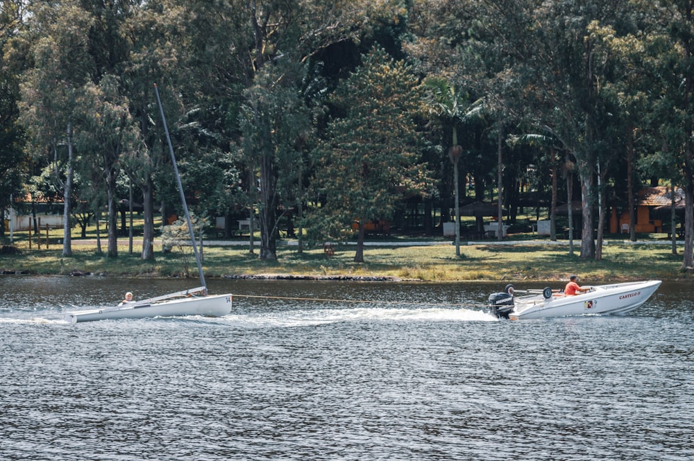 a couple of boats that are in the water