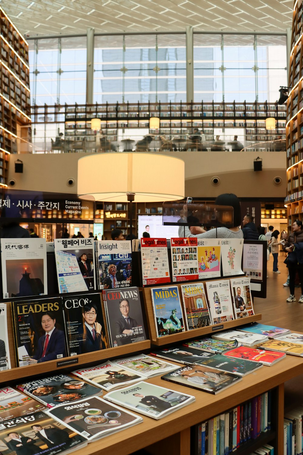 a book store with a lot of books on the shelves