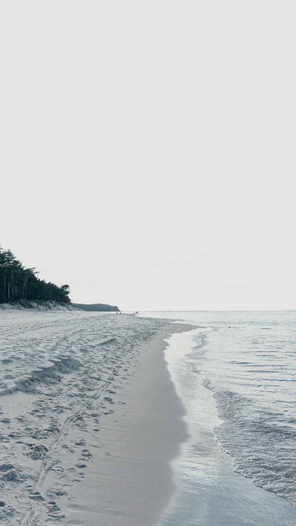 une personne marchant le long d’une plage à côté de l’océan
