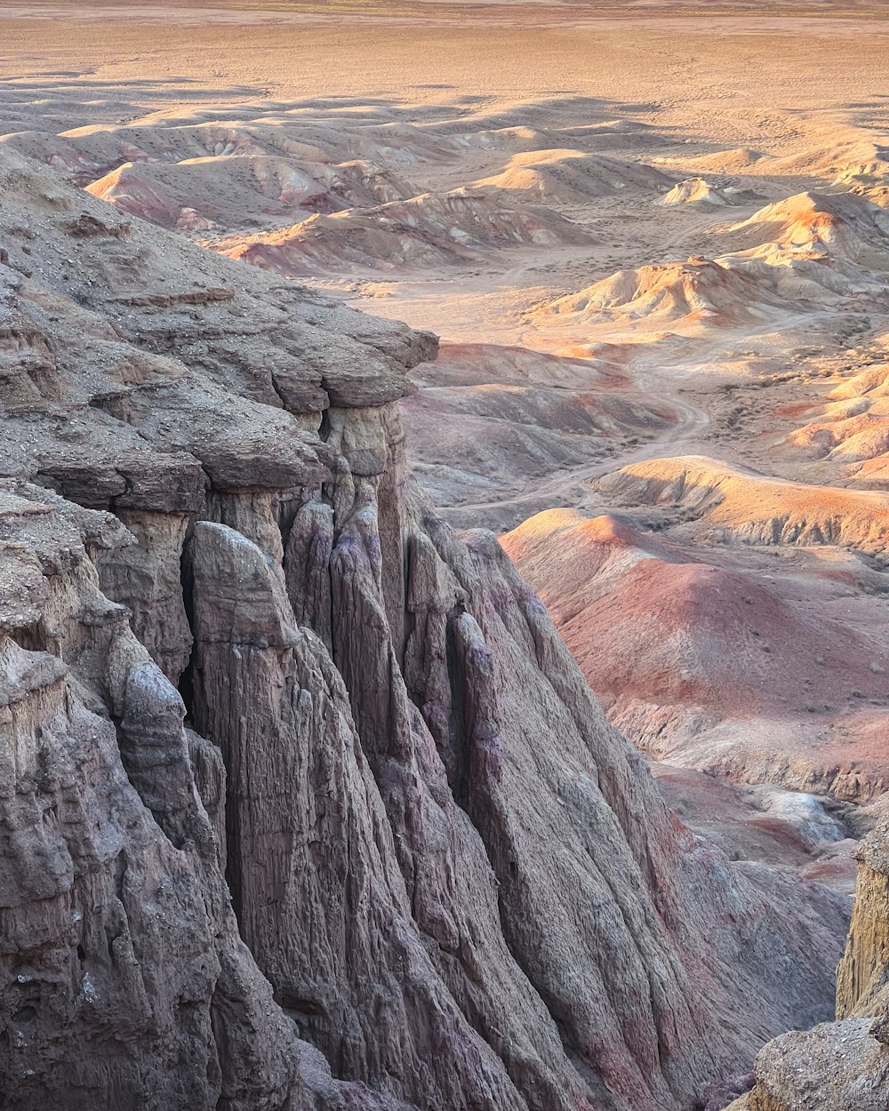 a view of a mountain range from a high point of view