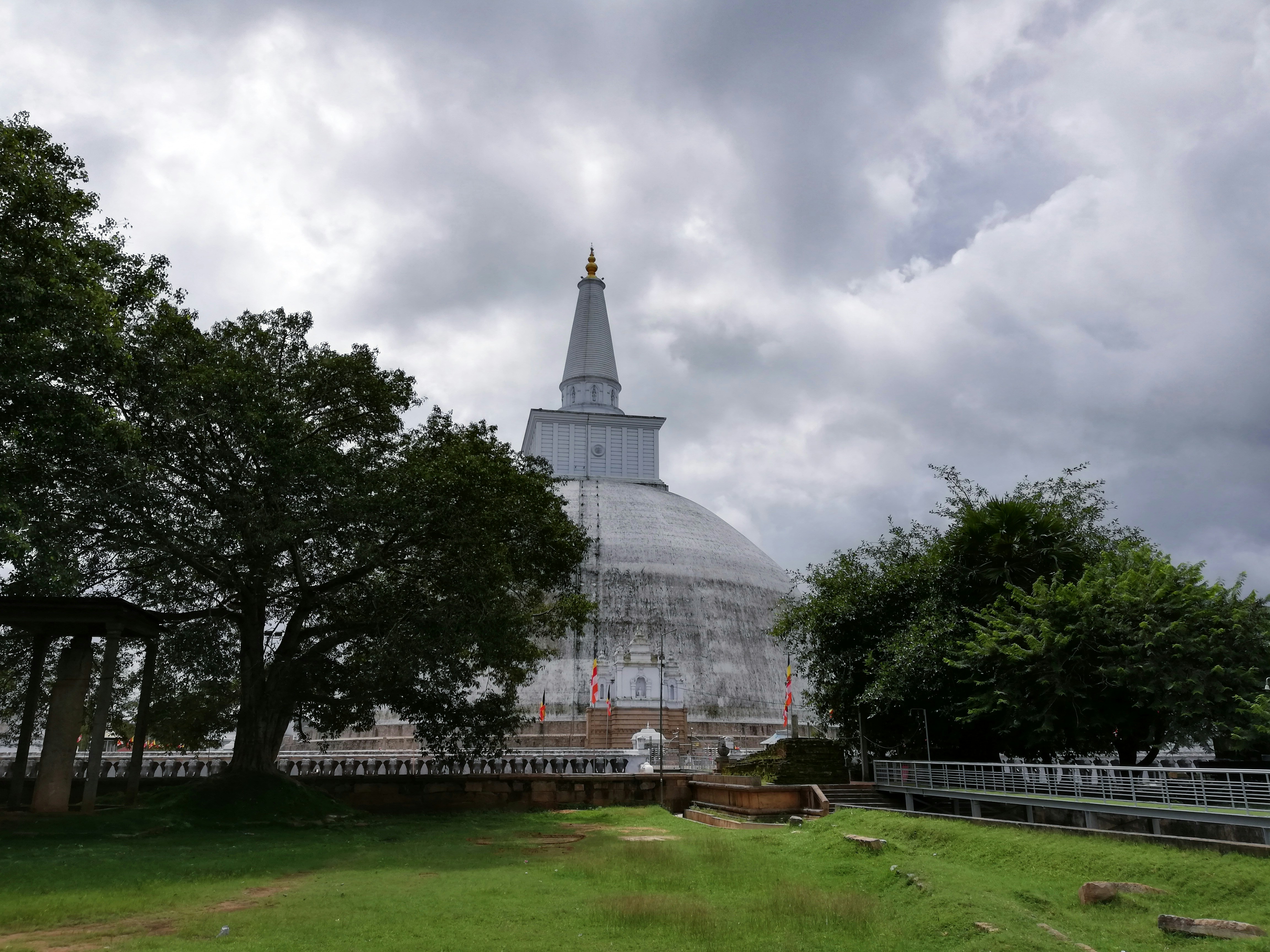 a large building with a steeple on top of it - Anuradhapura