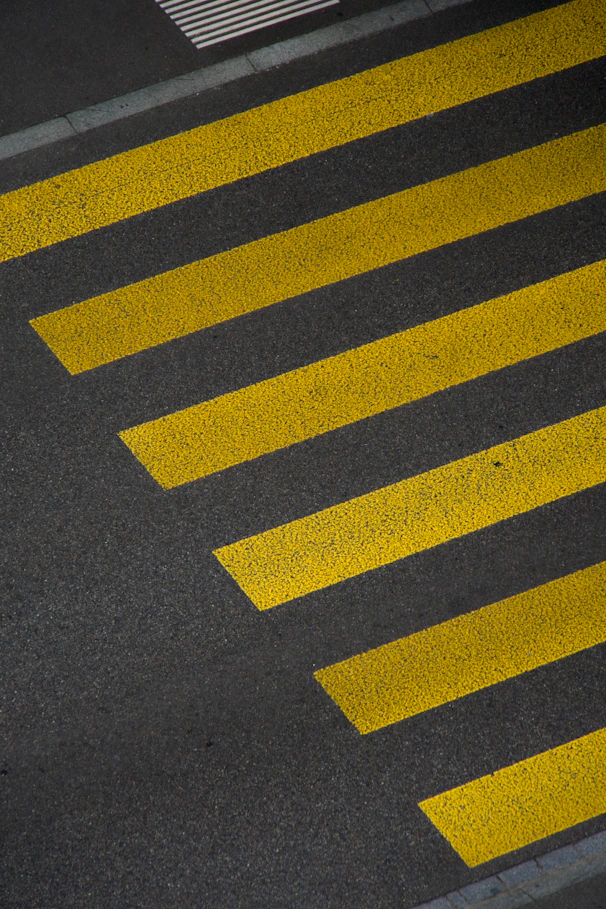 Yellow Curb Painting near Olympia, WA