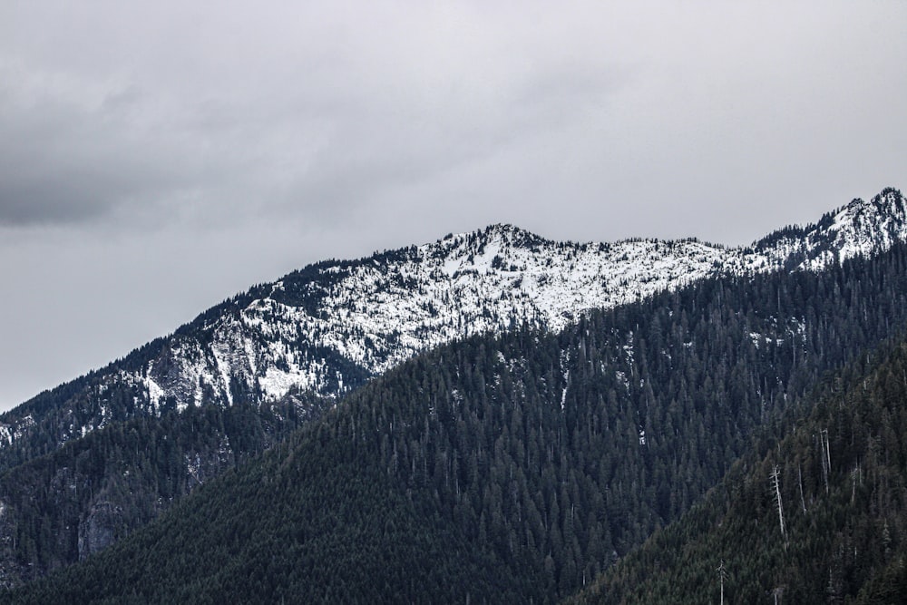 a mountain with snow on the top of it