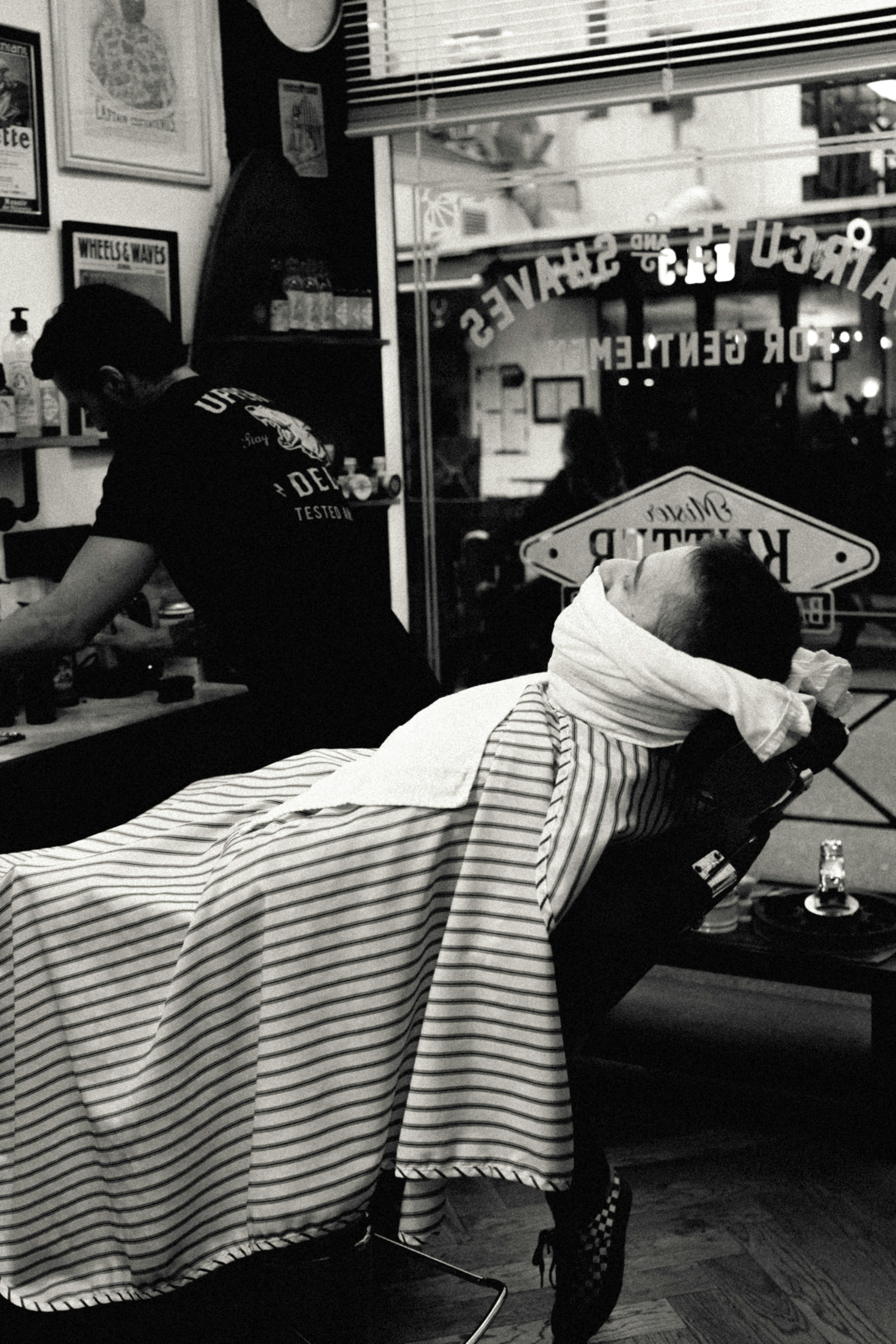 Coupe de cheveux au salon