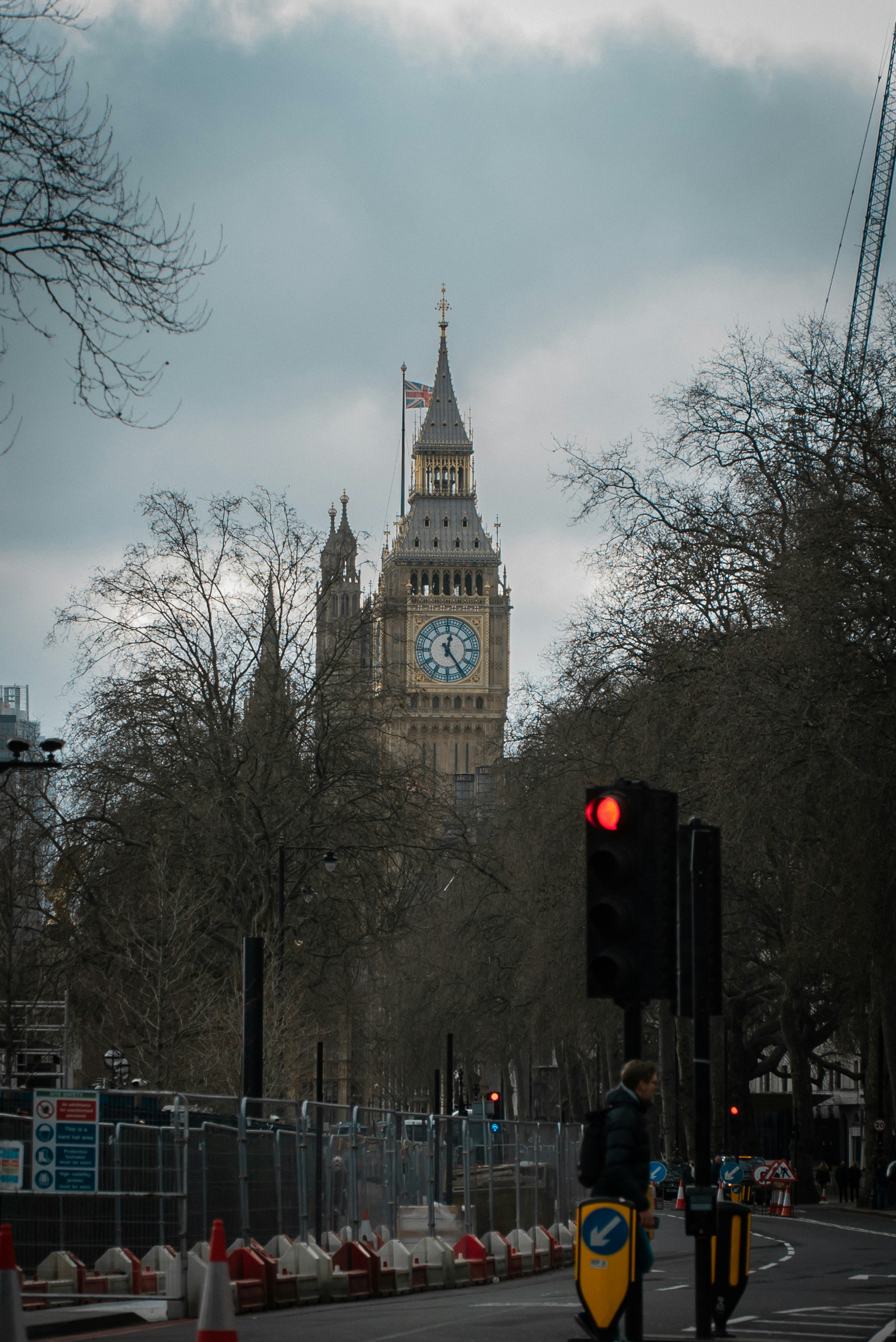 a large clock tower towering over a city