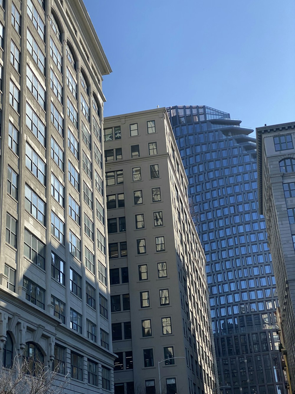 a group of buildings that are next to each other