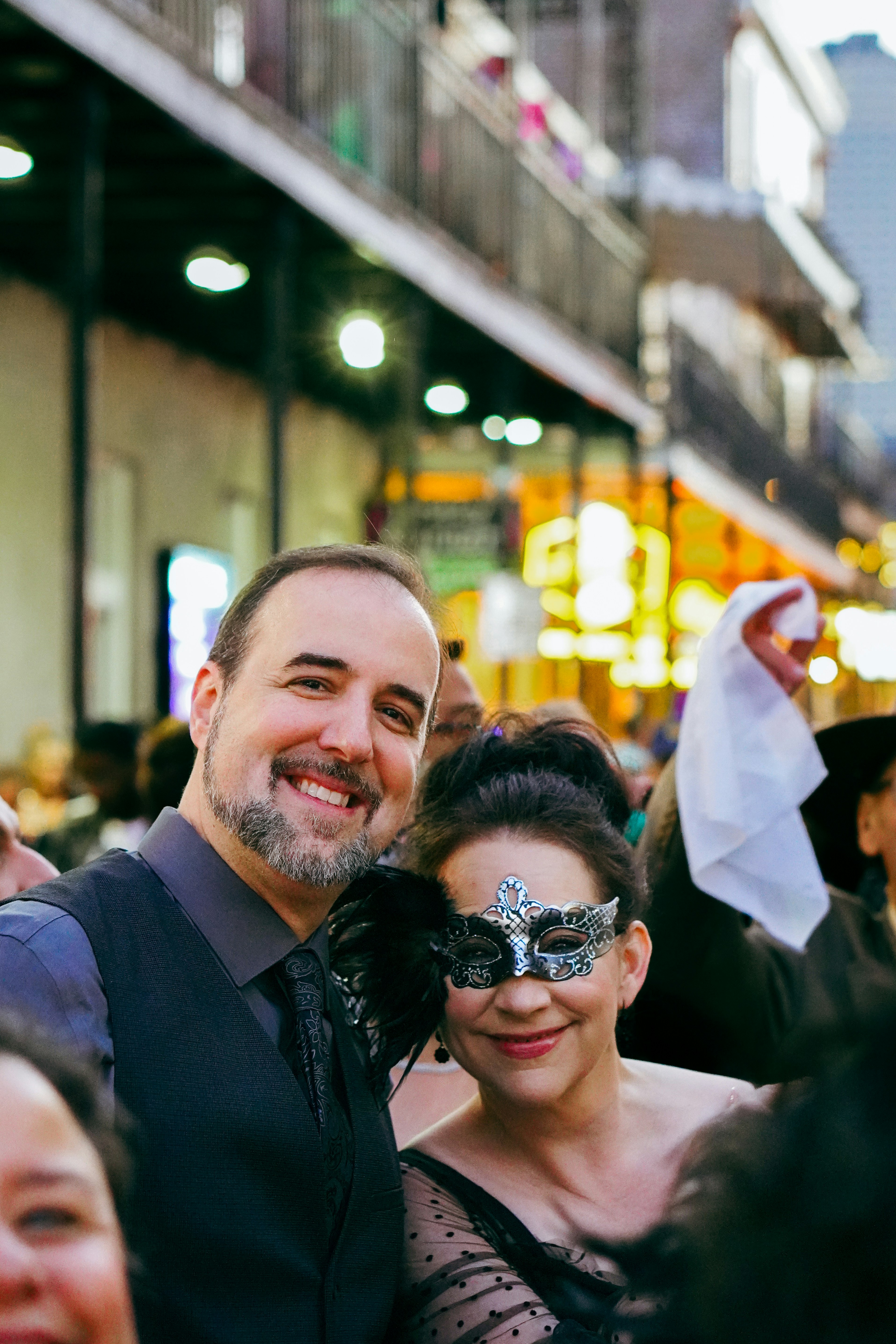 Wedding Parade in The Frenchmen Quarter, New Orleans.
