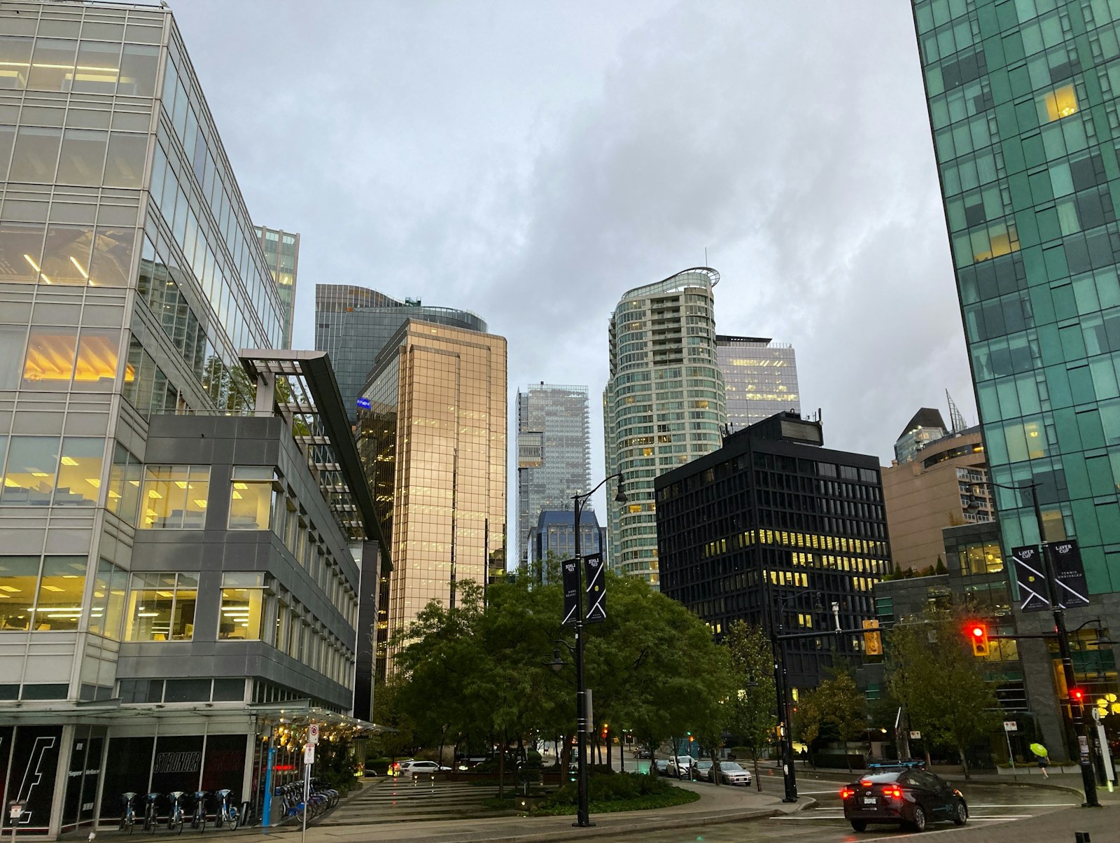 Downtown Vancouver skyline view