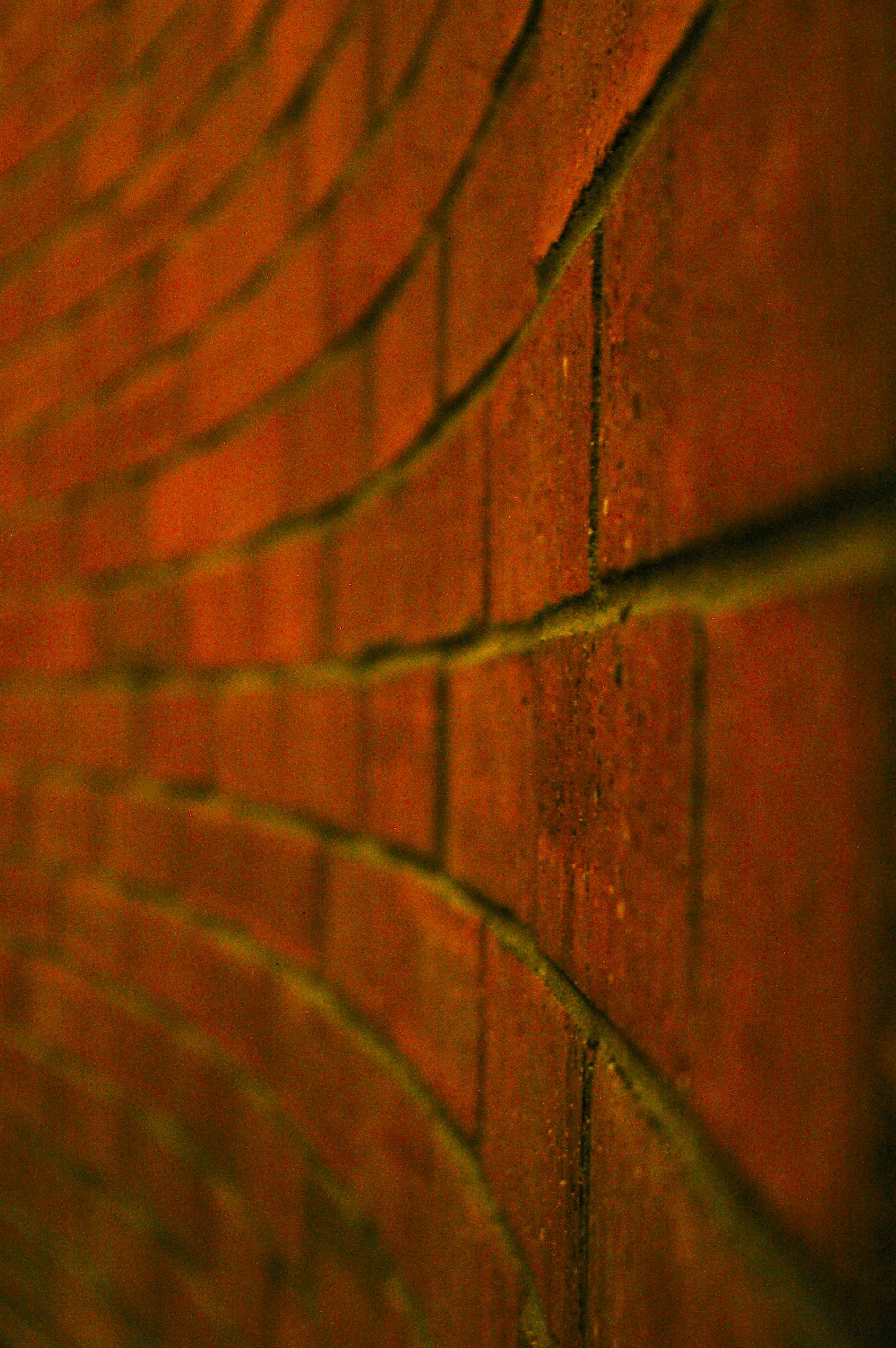 a close up of a red brick wall